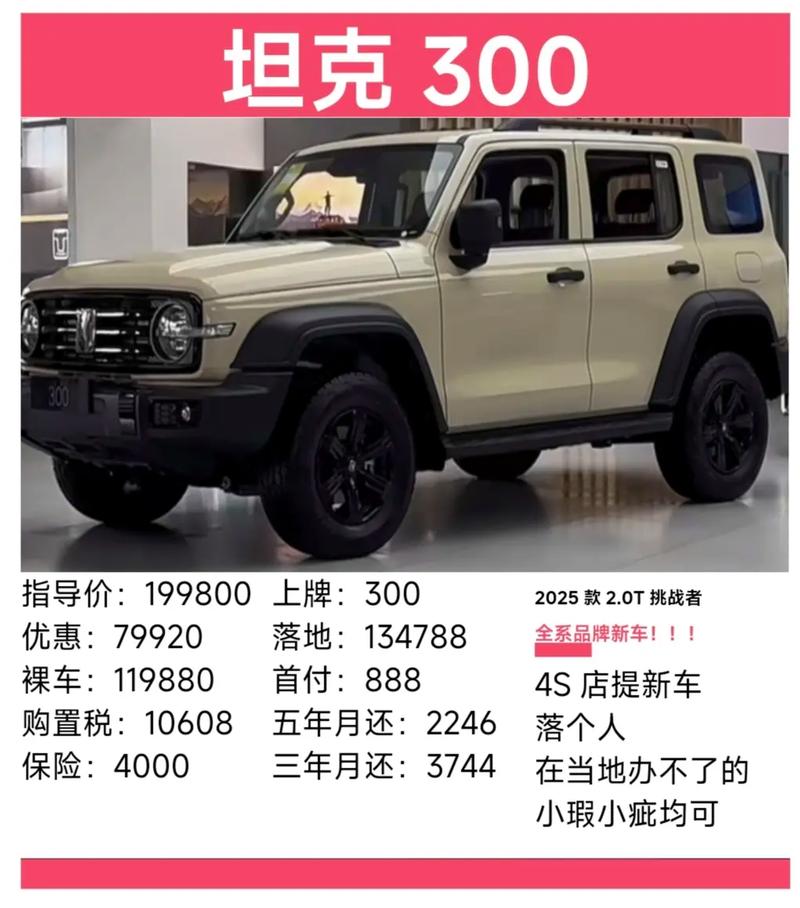 坦途克300哪款最霸气/坦途克300越野版多少钱